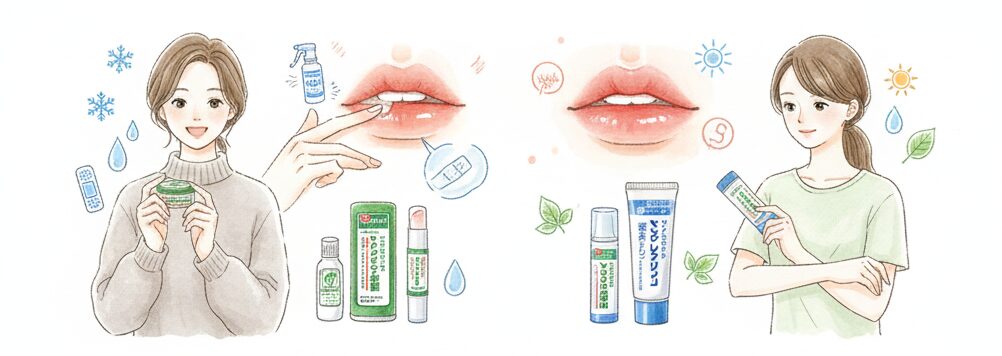 メンタームとメンソレータム 唇ケアにおすすめはどっち?