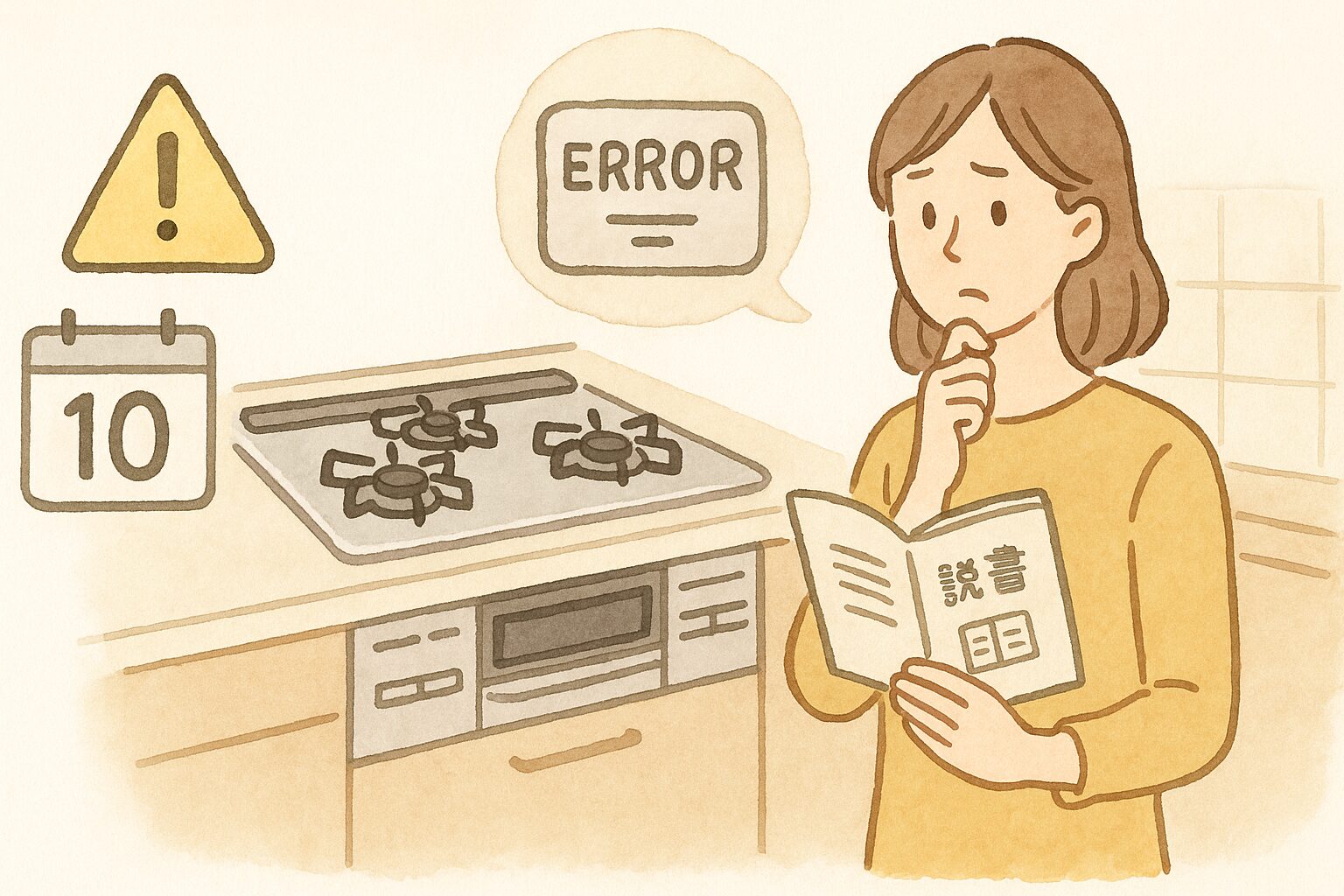 ノーリツとリンナイのガスコンロの寿命や故障時の対応と交換の注意点