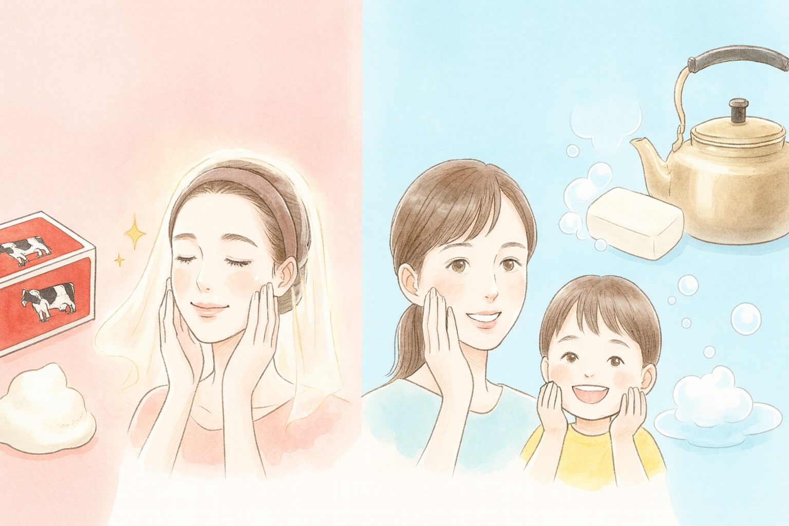 牛乳石鹸とシャボン玉石けん どっち