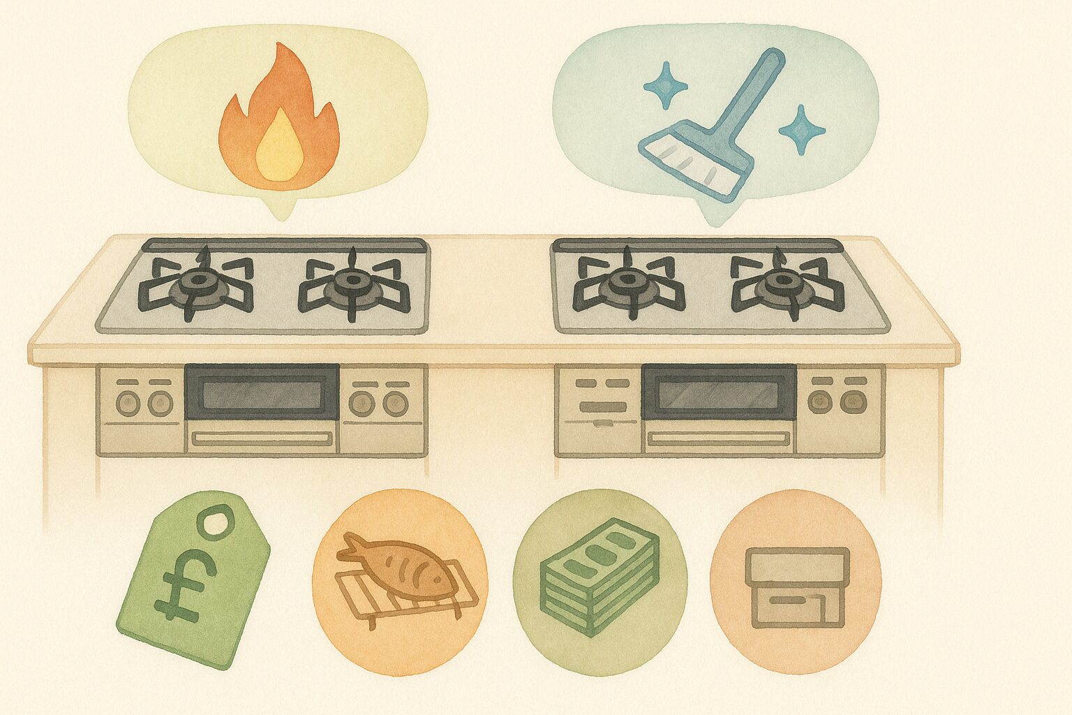 ノーリツとリンナイどっちがいい?ガスコンロ比較と選び方の結論