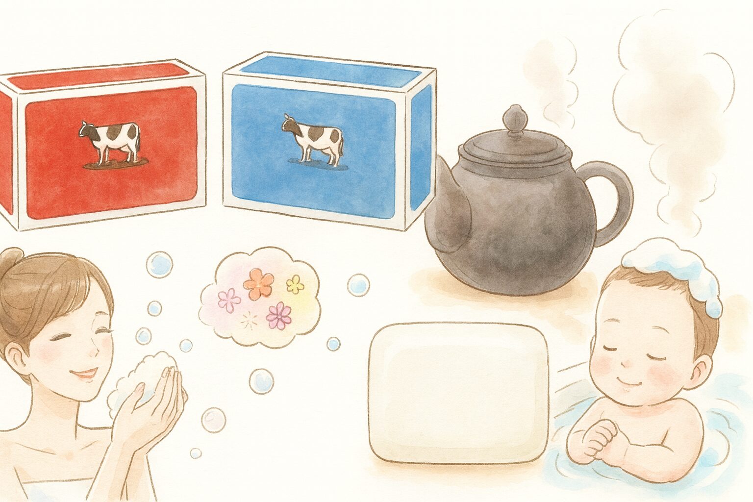 牛乳石鹸とシャボン玉石けん 違い